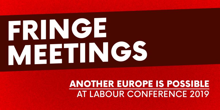 Fringe meetings: Another Europe at Labour conference
