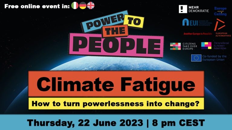 Climate Fatigue: how to turn powerlessness into change?