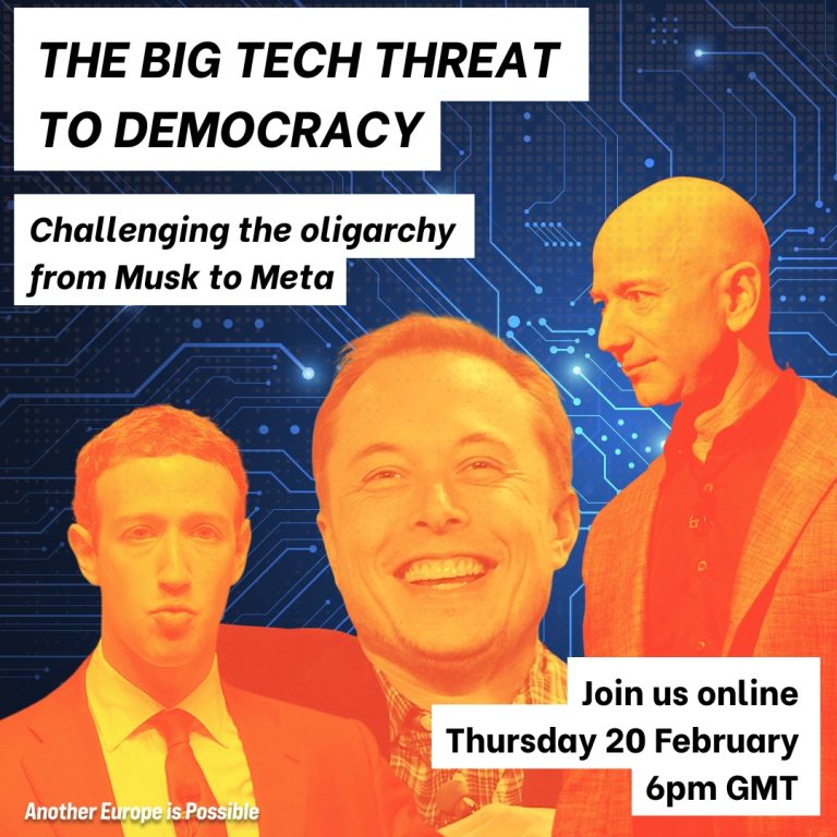 The Big Tech Threat to Democracy: challenging the oligarchy from Musk to Meta